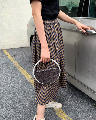 Luxury Colored Diamond Half Moon Women Purses and Handbags Evening Bag Serpentine Designer Party Clutch Bag Chic Wedding Bag ALODIA STORE