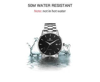 STARKING Business Men Watch 40mm Men's Mechanical Watch Simple Sapphire AM0184 2023 Calendar Ultra Thin Mechanical Watch 5Bar ALODIA STORE