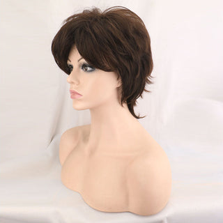 WHIMSICAL W Synthetic Women Mixed Blonde Brown Short Wigs Natural Hair Wigs Heat Resistant Hair Wig for Women ALODIA STORE
