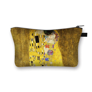 Starry Night / Kiss / Waterlily Painting Cosmetic Bag Van Gogh / Gustav Klimt / Monet Women ALODIA STORE
