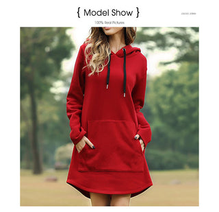 Hoodies Dress Pocket Sweatshirt Korean Pop style ALODIA STORE