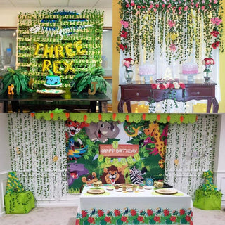 1Pcs 210Cm Green Silk Artificial Hanging Christmas Garland Plants Vine Leaves Diy Home Wedding Party Bathroom Garden Decoration ALODIA STORE