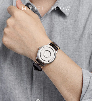 EUTOUR New Innovative Blue Gold Magnetic Metal Multifunctional Watch Men's Fashion Sports Quartz Watch Simple Men's Watch ALODIA STORE