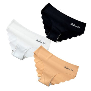 Panties For Women Seamless Panty Set Solid Invisible Underwear Sexy Low Waist Briefs Women's Underpants Lingerie Dropship 3 Pcs ALODIA STORE