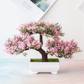 Artificial Plastic Plants Bonsai Small Tree Pot ALODIA STORE