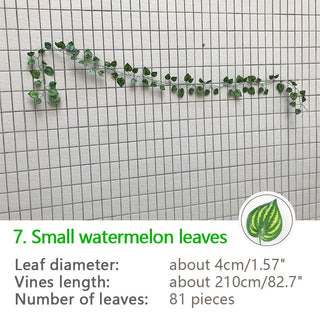 240cm Green Silk Artificial Hanging Ivy Leaf Garland Plants Vine Grape Leaves 1Pcs Home Bathroom Decoration Garden Party Decor ALODIA STORE