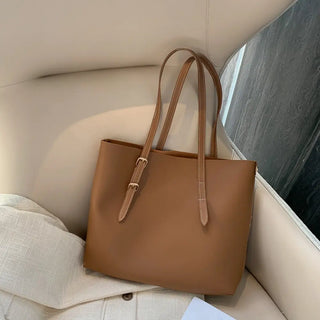 2pcs/Set PU Leather Handbag Women Large Capacity Casual Shoulder bags