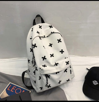 Cute Milk Cow Printing Women's Backpack Canvas Travel Mochila Women School Bag for Teenager Girls Fashion Rucksack Wholesale ALODIA STORE