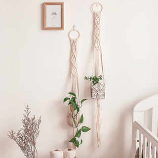 Big Macrame Hanging Planter Hanging Pot Plant Pot Macrame Plant Hangers Air Plant Holder Plant Hanging Decoration ALODIA STORE