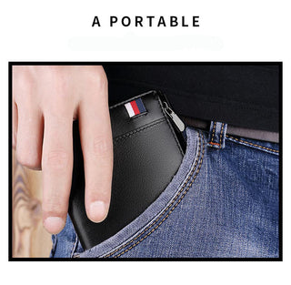 WILLIAMPOLO Coin Purses Genuine Leather Men Wallet With Card Holder Short Purse Zipper Wallets Casual Standard Wallets PL293 ALODIA STORE