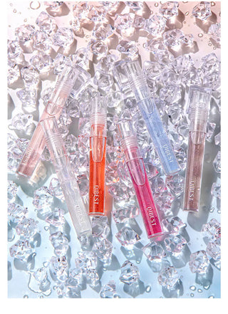 QIBEST Transparent Lip Gloss Plumping Lip Plumper Shimmer Glossy Moisturizing Lip Tint Nourise Mirror Lipgloss Base Natural ALODIA STORE