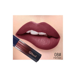 QIBEST Lip Gloss Makeup Moisturizer Waterproof 12 Colors Makeup Lipstick Long Lasting Liquid Lipstick Lip Tint Cosmetics TLSM2 - Alodia Store