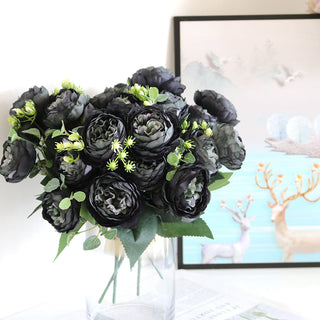 Artificial Flowers Peony Bouquet Silk Rose Vase for Home Decor Garden Wedding Decorative Fake Plants Christmas Garland Material ALODIA STORE