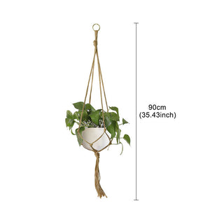 Macrame Handmade Plant Hanger Baskets Flower Pots Holder Balcony Hanging Decoration Knotted Lifting Rope Home Garden Supplies ALODIA STORE
