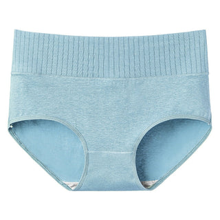 Cotton  Underwear Panties High Waist Briefs Solid Color Breathable Underpants Seamless Soft Lingerie Girls Fashion Briefs ALODIA STORE