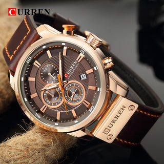 CURREN Fashion Date Quartz Men Watches Top Brand Luxury Male Clock Chronograph Sport Mens Wrist Watch Hodinky Relogio Masculino ALODIA STORE
