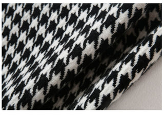 Bird lattice Turtleneck Basic Soft Sweater Dress Korean ALODIA STORE