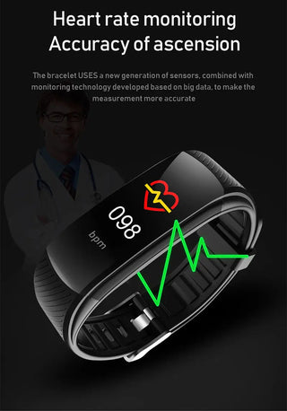 Fashion Sport Smart Watch Women Men Smartwatch Fitness Tracker Ladies For Android IOS Smart Clock Heart Rate Monitor Smart-Watch ALODIA STORE