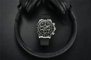 PAGANI DESIGN Top Brand New Men Quartz Wristwatch Luxury Sapphire Glass Sports Watch Rubber Strap Chronograph Watch Men Relogio ALODIA STORE