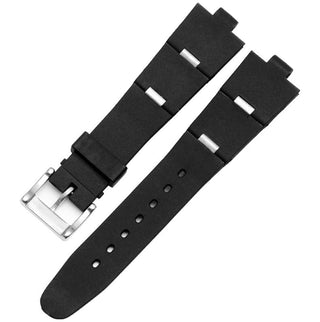 Silicone Watch Barcelet Watch Accessories Band for BVLGARI DP42C14SVDGMT Convex 8mm Rubber Strap Men and Women 2 Types ALODIA STORE