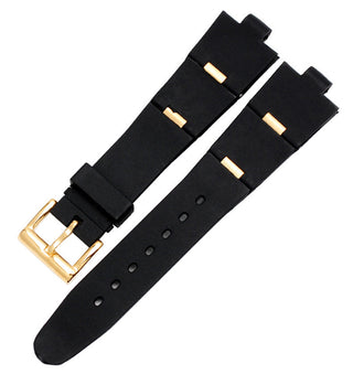 Silicone Watch Barcelet Watch Accessories Band for BVLGARI DP42C14SVDGMT Convex 8mm Rubber Strap Men and Women 2 Types ALODIA STORE