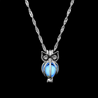 ZOVOLI Vintage Moon Luminous Glowing Moonstone Pendant Necklace Women Jewelry Long Chain Lotus Buddha Pendant Necklaces Gifts ALODIA STORE