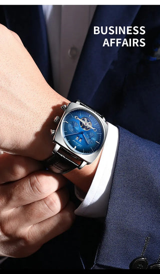 AILANG new watch men's automatic mechanical watch waterproof tourbillon black technology luminous fashion men's watch ALODIA STORE