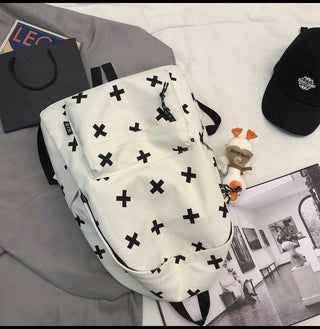 Cute Milk Cow Printing Women's Backpack Canvas Travel Mochila Women School Bag for Teenager Girls Fashion Rucksack Wholesale ALODIA STORE