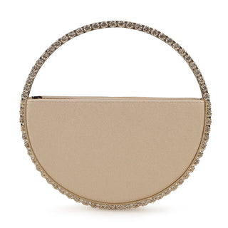 Luxury Colored Diamond Half Moon Women Purses and Handbags Evening Bag Serpentine Designer Party Clutch Bag Chic Wedding Bag ALODIA STORE