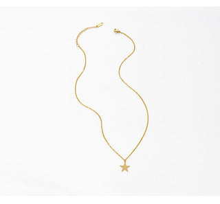 Wild&amp;Free Gold Plated Triangle Moon Star Pendant Necklace For Women Girls Short Geometric Charm Necklace ladies gift ALODIA STORE