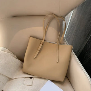 2pcs/Set PU Leather Handbag Women Large Capacity Casual Shoulder bags