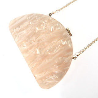 Semicircle Acrylic Wallet Women Evening Clutches Design Bag ALODIA STORE