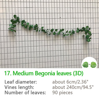 240cm Green Silk Artificial Hanging Ivy Leaf Garland Plants Vine Grape Leaves 1Pcs Home Bathroom Decoration Garden Party Decor ALODIA STORE