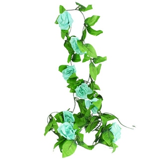 Wisteria Artificial Flower Vine Ivy Leaf Garland Silk Rose Flowers Rattan String Vine Wedding Arch Flower Home Garden Decoration ALODIA STORE
