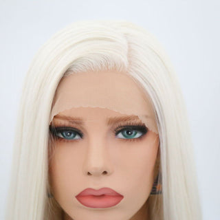 Charisma Blonde Wig Synthetic Lace Front Wig for Women Long Silky Straight Hair Natural Hairline Side Part Cosplay Wigs ALODIA STORE