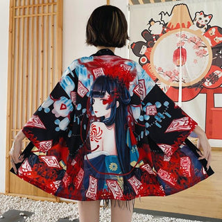 Haori Yukata Men Korean Samurai Japanese Kimono Traditional Clothing Vintage Crane Anime Kimono Beach Girls Cosplay Dress Shirts ALODIA STORE