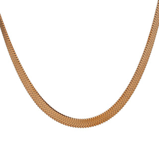 Yhpup Charm New Geometric Snake Chain Necklace Trendy Stainless Steel Jewelry Golden Metal Texture брелок Women Waterproof Gift ALODIA STORE