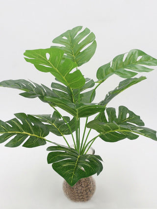 Artificial Plants Green Palm Leaves Monstera Home Garden Living Room Bedroom Balcony Decoration Tropical Plastic Fake Plant Long ALODIA STORE