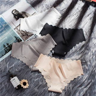 VDOGRIR 3Pcs/Lot Sexy Women's Mid Rise Panties Set Underwear Seamless Solid Color Briefs Comfortable Underpants Lady Lingerie ALODIA STORE