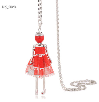 Cute Women Necklace Statement Lady Charm Long Trendy Necklace New Fashion Female Big Pendant Lovely Jewelry Gift Wholesale ALODIA STORE