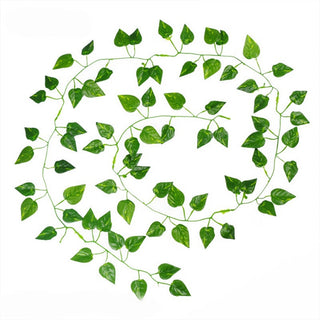 1Pcs 210Cm Green Silk Artificial Hanging Christmas Garland Plants Vine Leaves Diy Home Wedding Party Bathroom Garden Decoration ALODIA STORE
