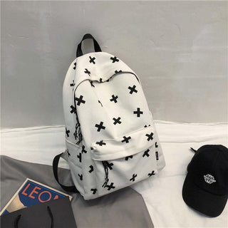 Cute Milk Cow Printing Women's Backpack Canvas Travel Mochila Women School Bag for Teenager Girls Fashion Rucksack Wholesale ALODIA STORE