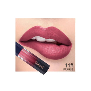 QIBEST Matte Lip Gloss Lips Makeup Moisturizer Lipstick Long Lasting Liquid Lipstick Lip Tint Cosmetics Lipgloss Lightweight ALODIA STORE