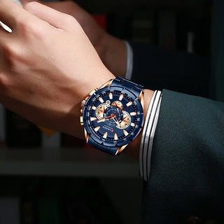 Curren Men’s Watches Top Brand Luxury Chronograph Quartz Men Watch Waterproof Sport Wrist Watch Men Stainless Steel Male Clock ALODIA STORE