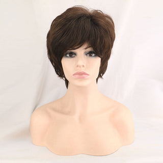 WHIMSICAL W Synthetic Women Mixed Blonde Brown Short Wigs Natural Hair Wigs Heat Resistant Hair Wig for Women ALODIA STORE