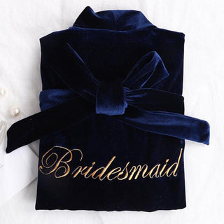 Women Sexy Bride Wedding Robe Sleepwear Velvet Intimate Lingerie women sexy ALODIA STORE