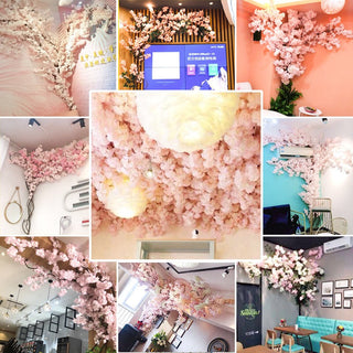 2.4M Silk Artificial Ivy Rattan Leaf Garland Plant Vine Home Wedding Bathroom Decoration Garden Festival Party Decor fake flower ALODIA STORE