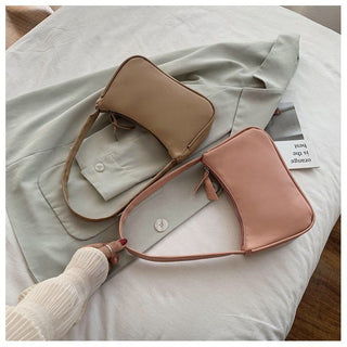 Fashion Design Women Small  Handbags Soft PU Leather Ladies Armpit Shoulder Bags Vintage Simple Girls Clutch Purse Tote ALODIA STORE