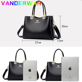 Women Elegrant Top-Handle Bags for Laidies Luxury Designer Handbags Vintage Shoulder Messenger Bags Large Capacity Hand Bag Sac ALODIA STORE