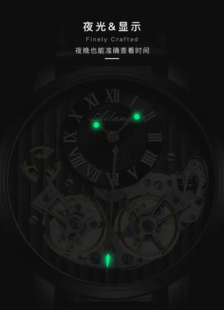 AILANG AAA Quality Watch Expensive Double Tourbillon Switzerland Watches Top Luxury Brand Men's Automatic Mechanical Watch Men ALODIA STORE